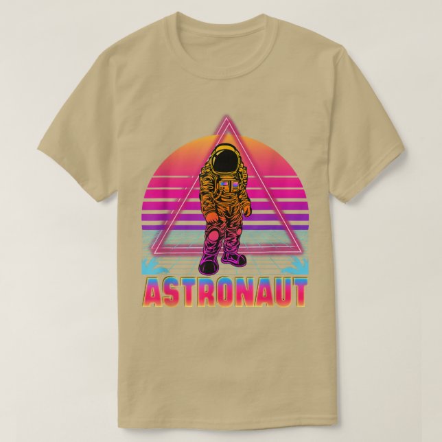 Astronaut Retro Vintage Vaporwave T-Shirt (Design Front)