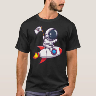 Astronaut Riding A Rocket T-Shirt