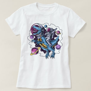 Astronaut Riding a T-Rex T-Shirt