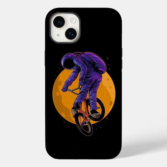 Astronaut Riding Bmx Bike On The Moon Halloween Case-Mate iPhone Case (Back)