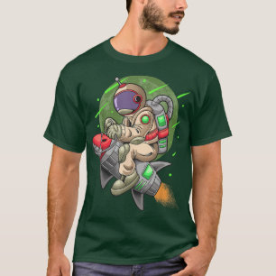 Astronaut Riding On A Rocket T-Shirt