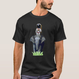 Astronaut Riding on Elephant T-Shirt