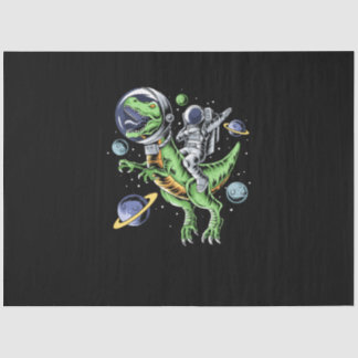 Astronaut Riding T-Rex Dinosaur Astro T-Rex Space Tissue Paper