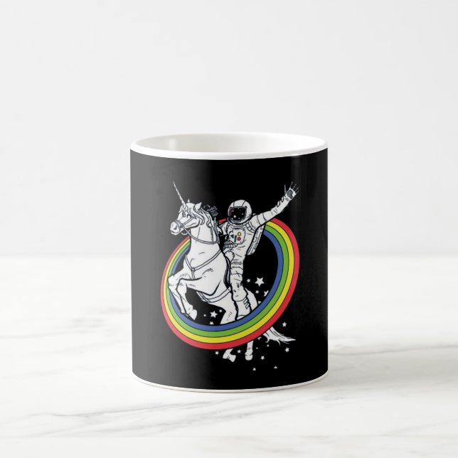 Astronaut Riding Unicorn Coffee Mug (Center)