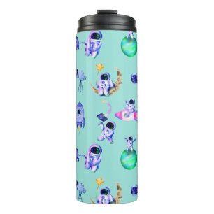 Astronaut rocket earth space thermal tumbler