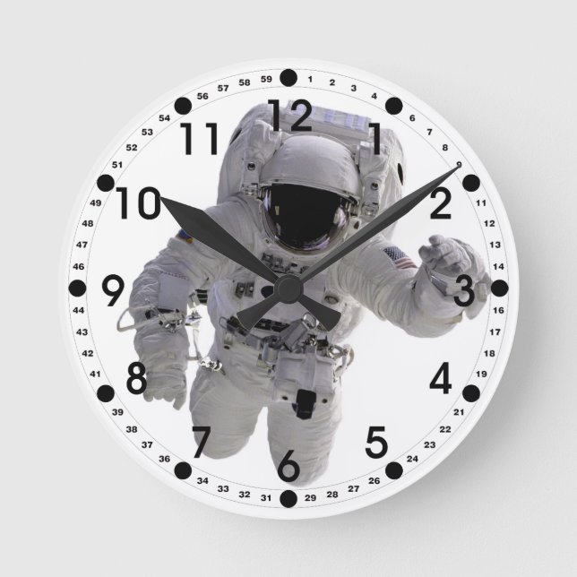 Astronaut Round Clock (Front)