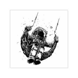 Astronaut Self-inking Stamp