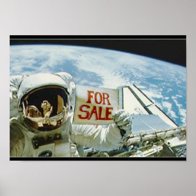 Astronaut Sells Earth Poster (Front)