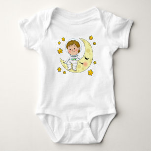 Astronaut Shirt, Funny Planets  Baby Bodysuit
