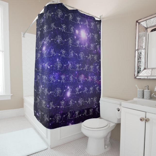 Astronaut Shower Curtain (In Situ)