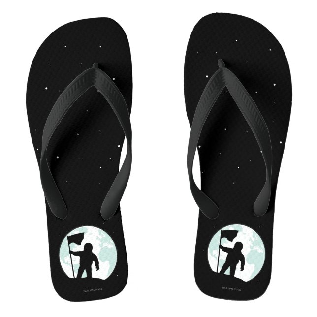 Astronaut Silhouette Jandals (Footbed)