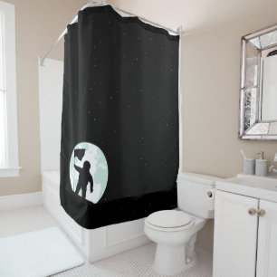 Astronaut Silhouette Shower Curtain