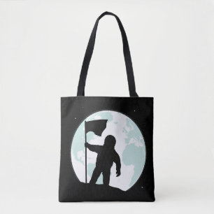 Astronaut Silhouette Tote Bag