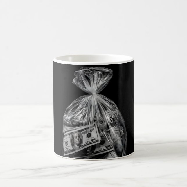 Astronaut Sitting on Ringed Planet Galaxy Coffee M Mug (Center)