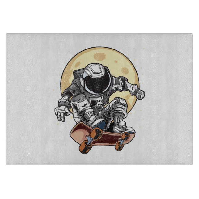 Astronaut Skate Cutting Board (Front)