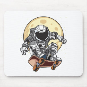Astronaut Skate Mouse Pad