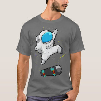 Astronaut Skateboard Skateboarding T-Shirt