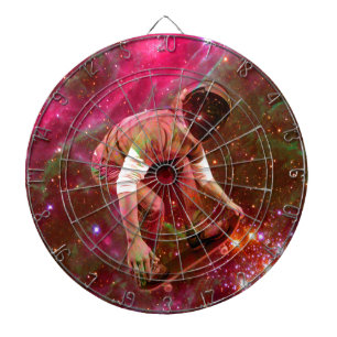 Astronaut Skateboarder Dartboard