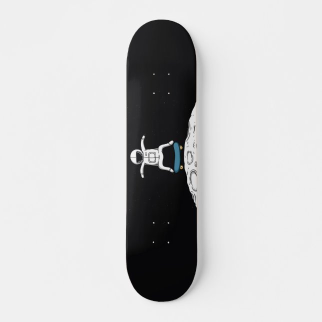 Astronaut Skateboarding On The Moon Skateboard (Front)