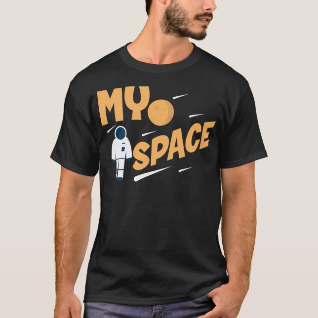 Astronaut Sky Moon T-Shirt (Front)