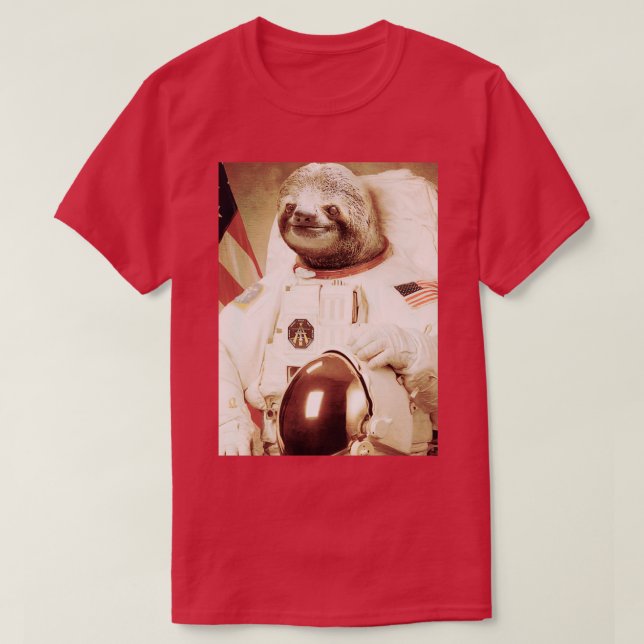 Astronaut Sloth Classic 1 T-Shirt (Design Front)