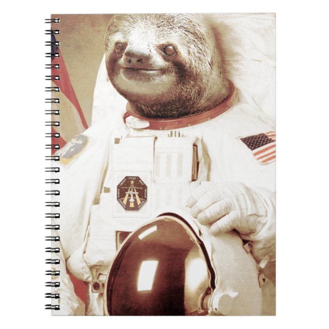 Astronaut Sloth Notebook (Front)