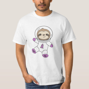 Astronaut Sloth Planet Earth Mars Space T-Shirt