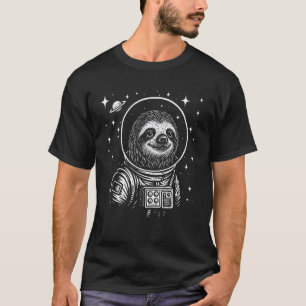 Astronaut Sloth Space Galaxy T-Shirt