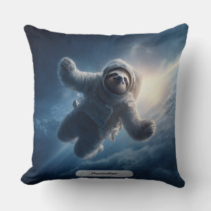 Astronaut Sloth Space Surreal Animal Personalized Cushion