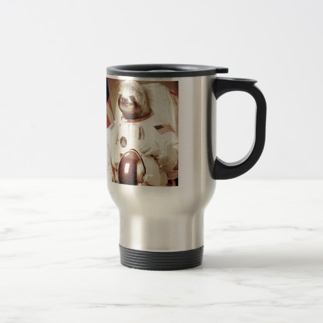 Astronaut Sloth Travel Mug (Right)