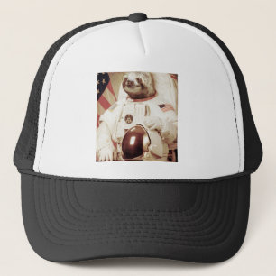 Astronaut Sloth Trucker Hat