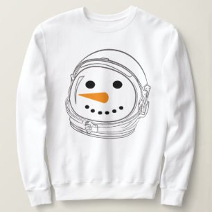Astronaut Snowman Sweatshirt - Funny Christmas 