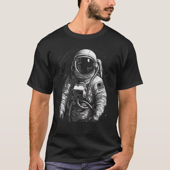 Astronaut Space_1 T-Shirt (Front)