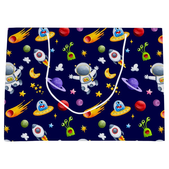 Astronaut Space Aliens Gift Bag (Front)