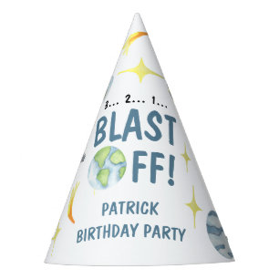Astronaut Space Birthday Party Hat