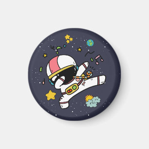 Astronaut Space Cartoon  Magnet