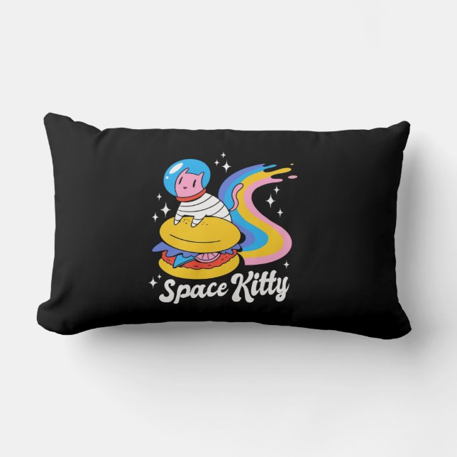 Astronaut Space Cat Lumbar Cushion (Front)