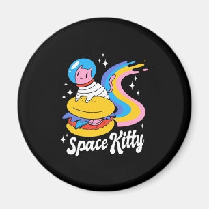 Astronaut Space Cat Magnet