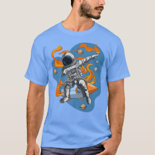 Astronaut Space Dabbing Spaceman Moon Mars Planets T-Shirt