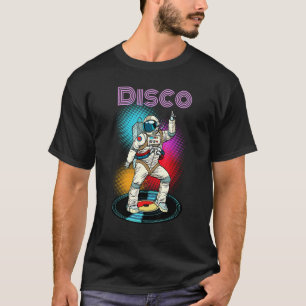 Astronaut Space Disco Dancing Novelty Graphic Cool T-Shirt