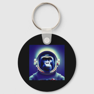 Astronaut Space Galaxy Monkey Key Ring