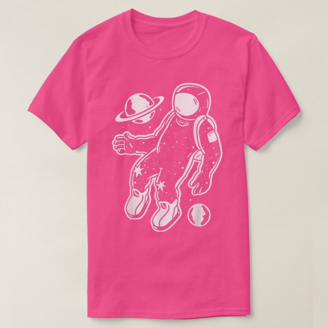 Astronaut Space Graphic T-Shirt (Design Front)