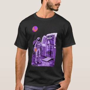 Astronaut Space Happy Hour Beer Keg Cool Graphic T-Shirt
