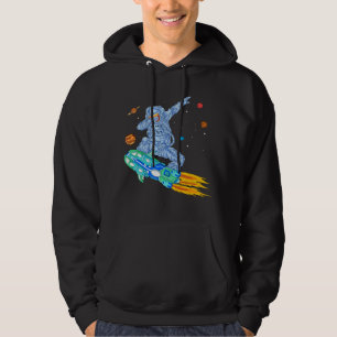 Astronaut space hoverboard hoodie