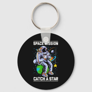 Astronaut Space Mission Catch A Star Key Ring