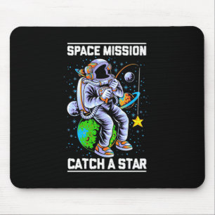 Astronaut Space Mission Catch A Star Mouse Pad