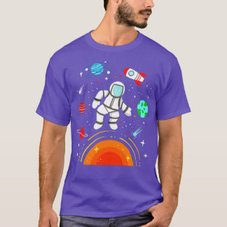Astronaut Space Planets T-Shirt