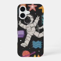 Astronaut Space Rocket Doodle