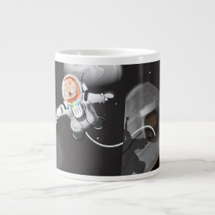 Astronaut Space Walk outside capsule Large Coffee Mug