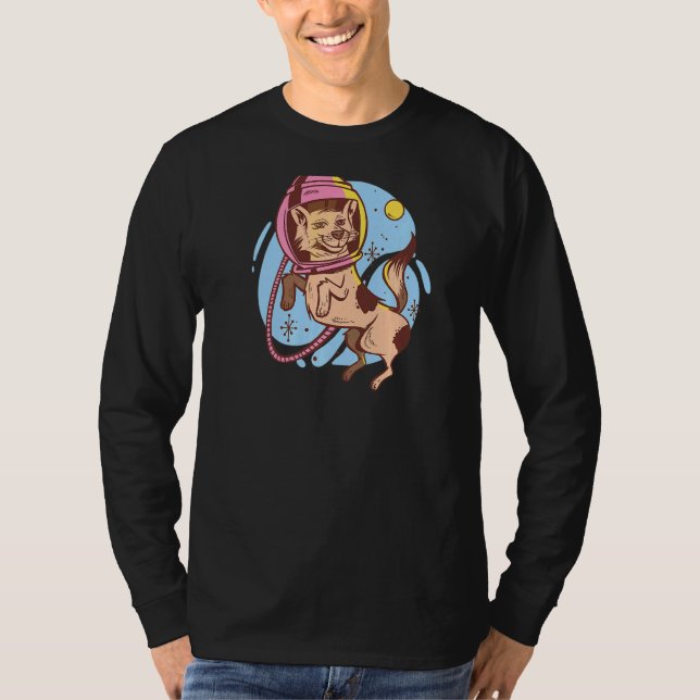 Astronaut Spacedog  Space Canine T-Shirt (Front)